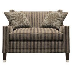 Duresta Grayson Reading Chair, Umber Leg Scirocco Stripe Mink